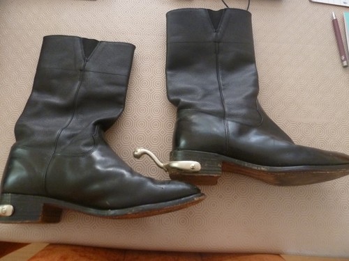 English black leather riding - english,