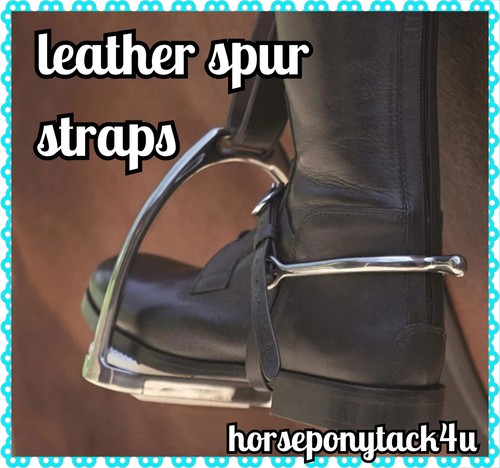 Leather spur straps - leather,