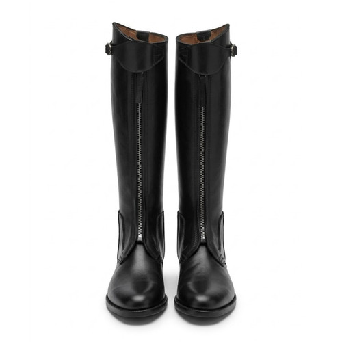 Leather equestrian tall boots - leather,