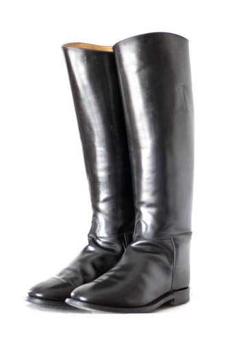 Leather riding boots regent - leather,