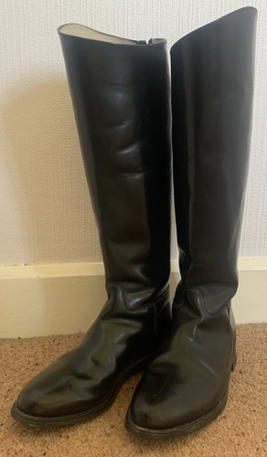 Regent black leather riding - black,