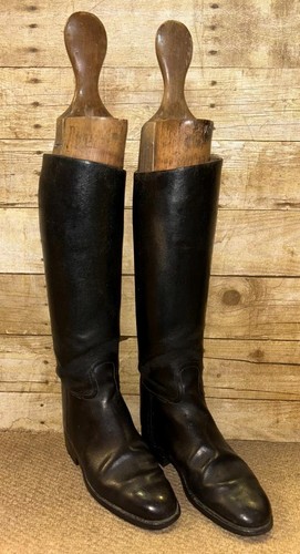 Black english leather horace - black,